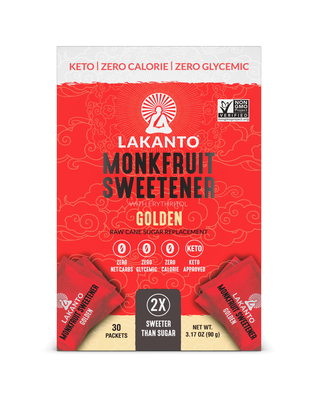 Golden Monkfruit 2:1 Sweetener Packets