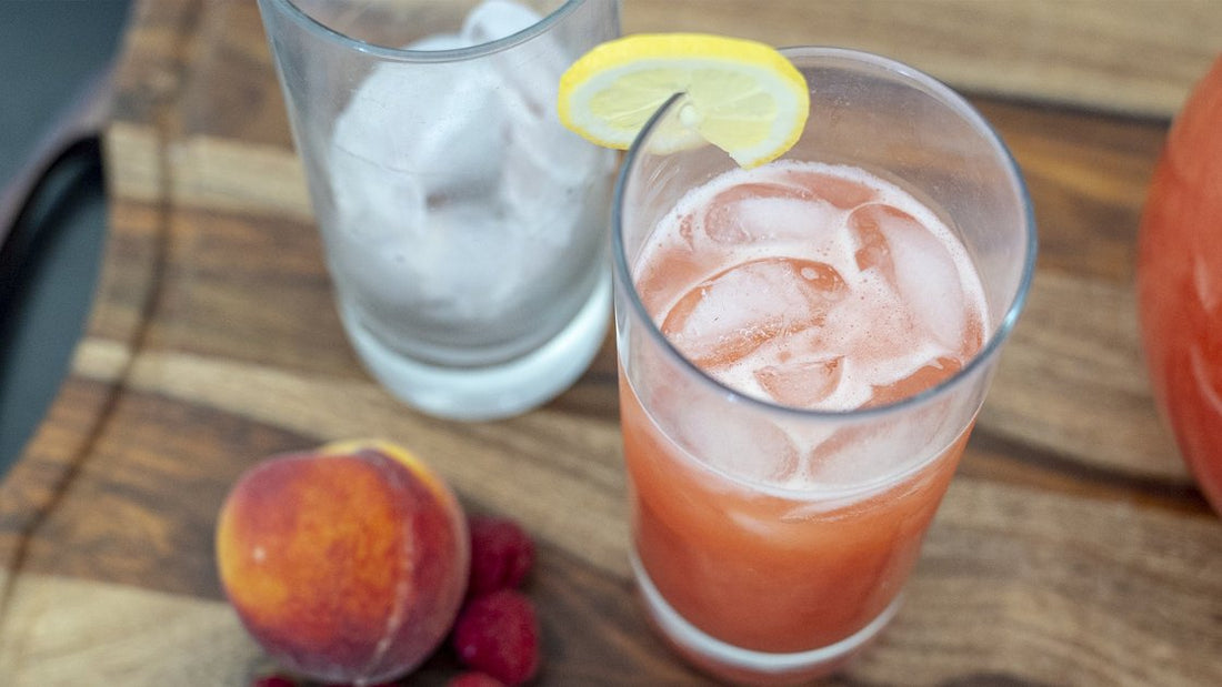 SUGAR-FREE PEACH RASPBERRY LEMONADE