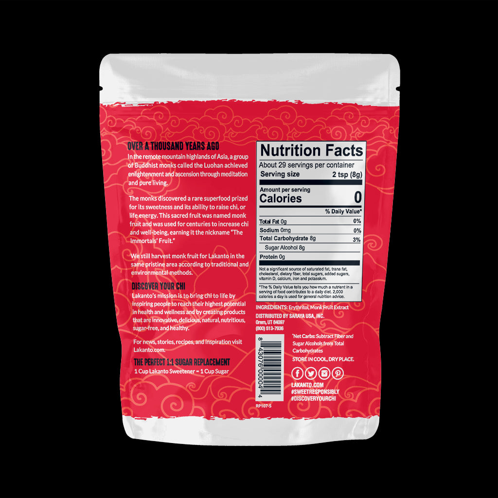 Classic Monkfruit 1:1 Sugar Substitute 454g