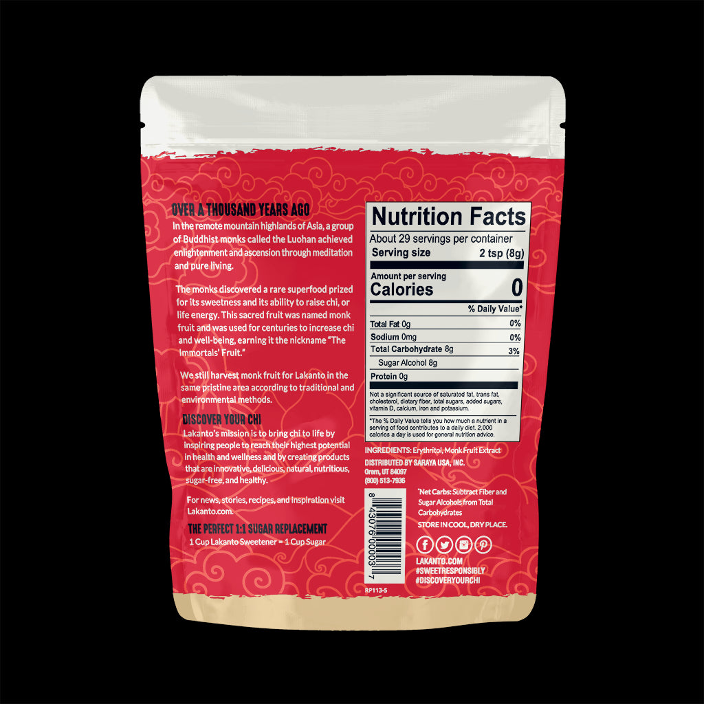 GOLDEN MONKFRUIT 1:1 SUGAR SUBSTITUTE 235G