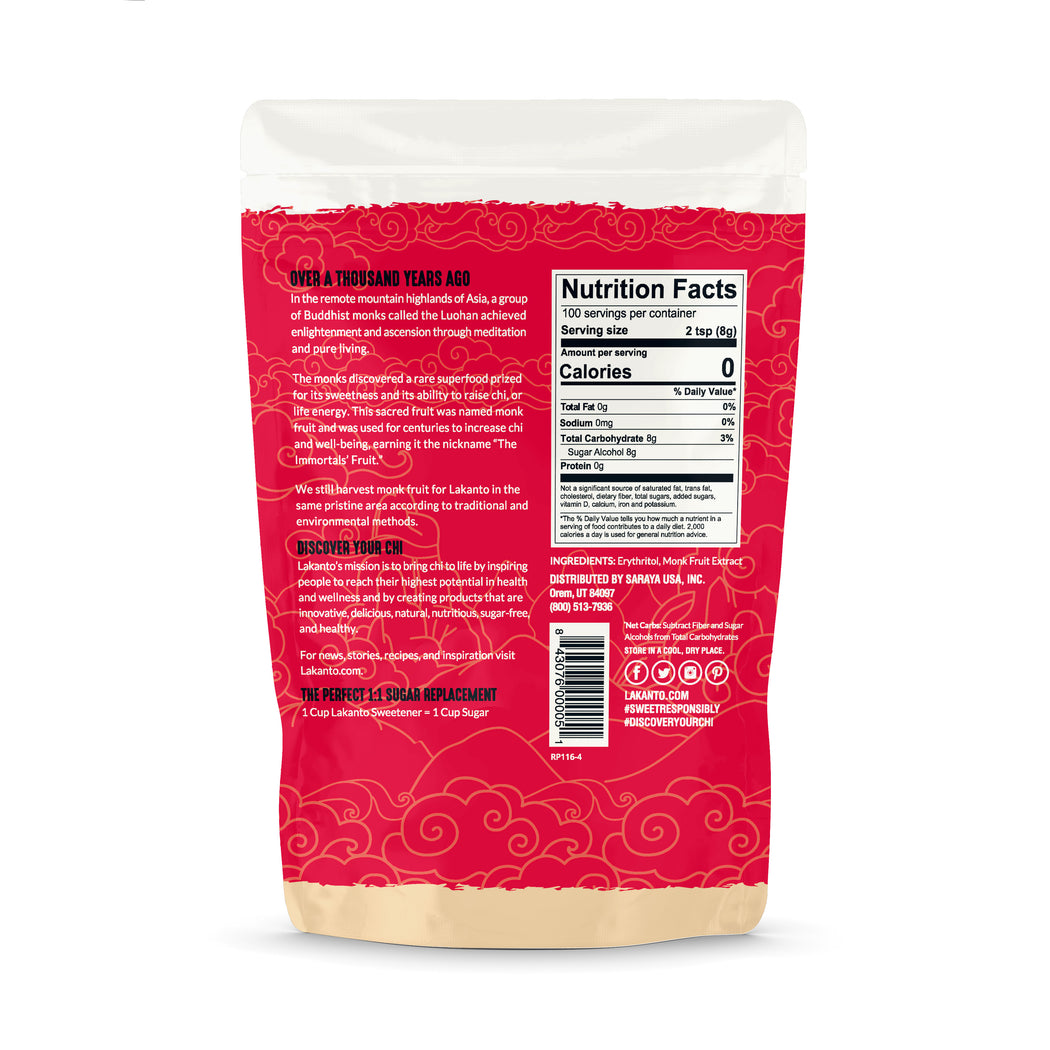 Golden Monkfruit: 1:1 Sugar Substitute 800G
